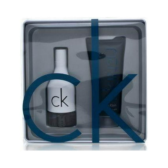 CK IN2U by Calvin Klein for Men 2 Piece Set Includes: 1.7 oz Eau de Toilette Spray   3.4 oz Hair & Body Wash in Reusable Tin Box