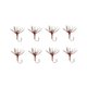 thumbnail image 1 of 8 piezas de pesca con mosca, señuelos de pesca con mosca, ligeros de agua dulce con anzuelos, cebos artificiales para herramientas de pesca de trucha 10mm x 3mm, 1 of 8