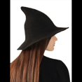 thumbnail image 3 of Sombrero de de Lana para Mujer, de Ala , Tejido A Mano, Ideal para Decorar Fiestas de Halloween. Negro M, 3 of 6