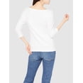 thumbnail image 3 of walmart Essentials Womens 3/4 Sleeve Boatneck T-Shirt, 3 of 8