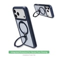 thumbnail image 2 of onn Phone Case with Ring Kickstand for iPhone 18 Pro Max / 17 Pro Max, MagSafe Compatible, Rotating Kickstand - Frosted Blue/Blue, 2 of 8