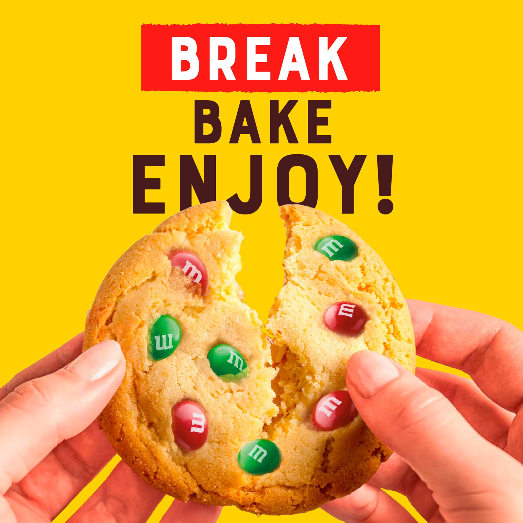 Nestle Toll House Ready to Bake M&M'S Minis Holiday Refrigerated Sugar Cookie Dough, 14 oz