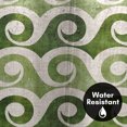 thumbnail image 7 of Americanflat 71" x 74" Shower Curtain, Retro Waves In Green by Modern Tropical, 7 of 7