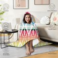 thumbnail image 4 of Wearable Blanket,Rainbow Ethnic Pattern Hooded Wearable Flannel Blanket for Adults & Teens,Winter Poncho Shawl Wrap Cape Cozy Anti-Pill,60"x80", 4 of 5