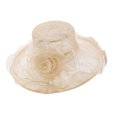 thumbnail image 2 of Limei Women's Organza Church Fascinator Bridal Tea Party Wedding Hat, 2 of 7