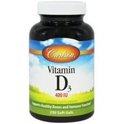 Carlson Labs Vitamin D3 400 IU 250 Softgels