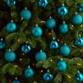 thumbnail image 4 of Nearly Natural Teal Plastic Holiday Christmas 2.5" Shatterproof Ornament Set, 30 Count, 4 of 4