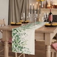 thumbnail image 2 of Table Runners 72 Inches Long Dress Scarves, Green Leaves Farmhouse Kitchen/Dining Table Runner, Coffee Tablerunners, Summer Botanical 14x72 Inch, 2 of 9