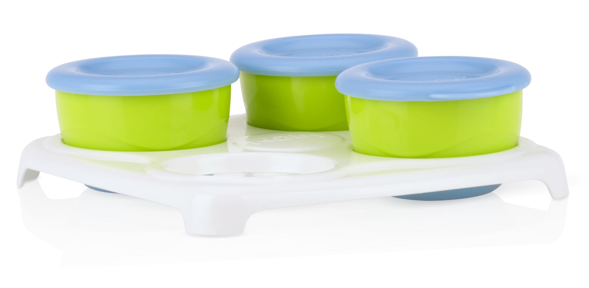 Nuby Garden Fresh Baby Food Storage Containers W Tray 2 Oz 4 Pack