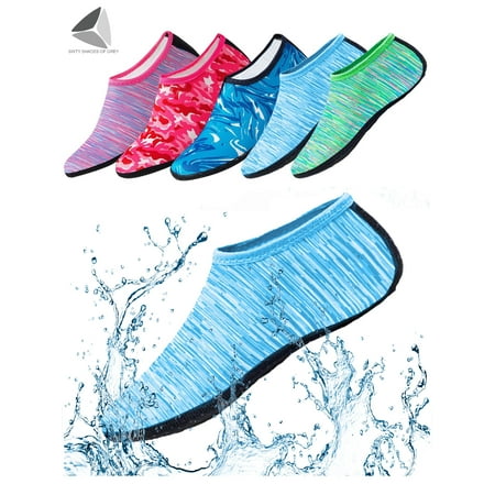 

Sixtyshades Water Sports Socks Barefoot Quick-Dry Aqua Beach Socks Slip-on for Men Women Kids for Swim Surf Yoga Exercise