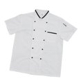 thumbnail image 1 of Chef Coat Jacket Cocina Chaqueta de manga corta Uniforme de trabajo de doble botonadura SG Baoblaze Chaqueta de chef de manga corta, 1 of 8