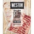 thumbnail image 1 of Weston Vacuum Sealer Bags, 2 Ply 3mm Thick, for NutriFresh, FoodSaver & Other Heat-Seal Systems, for Meal Prep and Sous Vide, BPA Free, 15" x 18" (Ex, 1 of 8