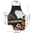 thumbnail image 2 of Pofeuu Casino And Sports Print Aprons with Pockets, Cute Aprons for Kitchen, Cooking, Server, Barber, Chef Apron, 2 of 7