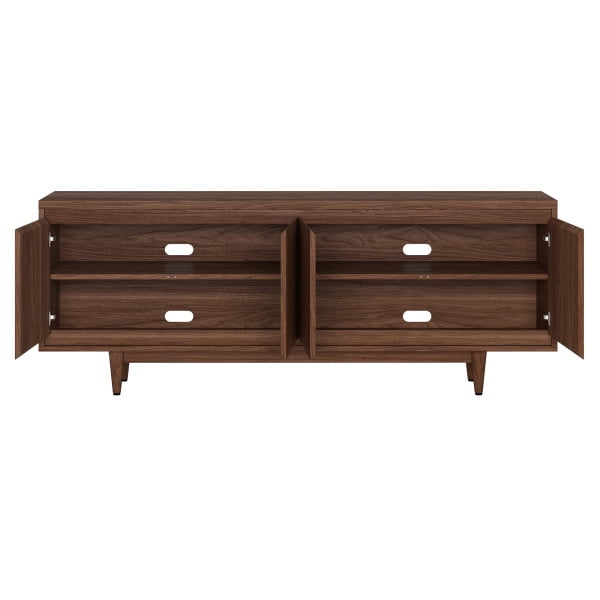 Aelin Rectangular TV Stand for TV's up to 75" in Satin Walnut
