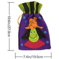 thumbnail image 2 of Halloween Drawstring Bags Witch Owl Pattern Trick Treat Candy Bag Snack Biscuits Goodies Pouch for Halloween s, 2 of 8