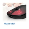 thumbnail image 4 of M108 PC Mouse Mute Wireless ABS 2.4GHz Rechargeable Gaming Mouse Computer Accessories - Blue Battery Powered, 4 of 5