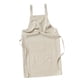 thumbnail image 5 of Delantal con bolsillo babero delantal de barista camarero delantal de camarera suave para mujeres hombres para trabajo de jardinería barbacoa Beige Blanco, 5 of 9