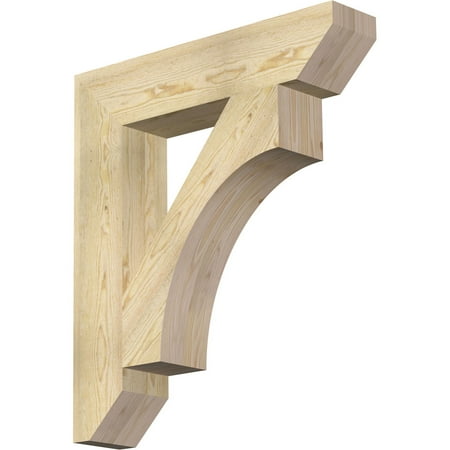 

Ekena Millwork 6 W x 30 D x 34 H Westlake Slat Rough Sawn Bracket Douglas Fir