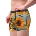 thumbnail image 2 of Balery Sunflower Field Art Calzoncillos bóxer para hombre, ropa interior de algodón suave y transpirable con cinturilla de nailon-Medium, 2 of 5