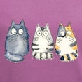 thumbnail image 3 of CafePress - Three 3 Cats Women's V Neck Dark T Shirt - Women's V-Neck Dark T-Shirt, 3 of 4