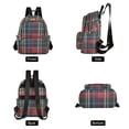 thumbnail image 4 of FORMRS Mini Backpack Purse for Women Quilted Travel Daypack Casual Shoulder Bag, Warm Tartan Mosaic, 4 of 7
