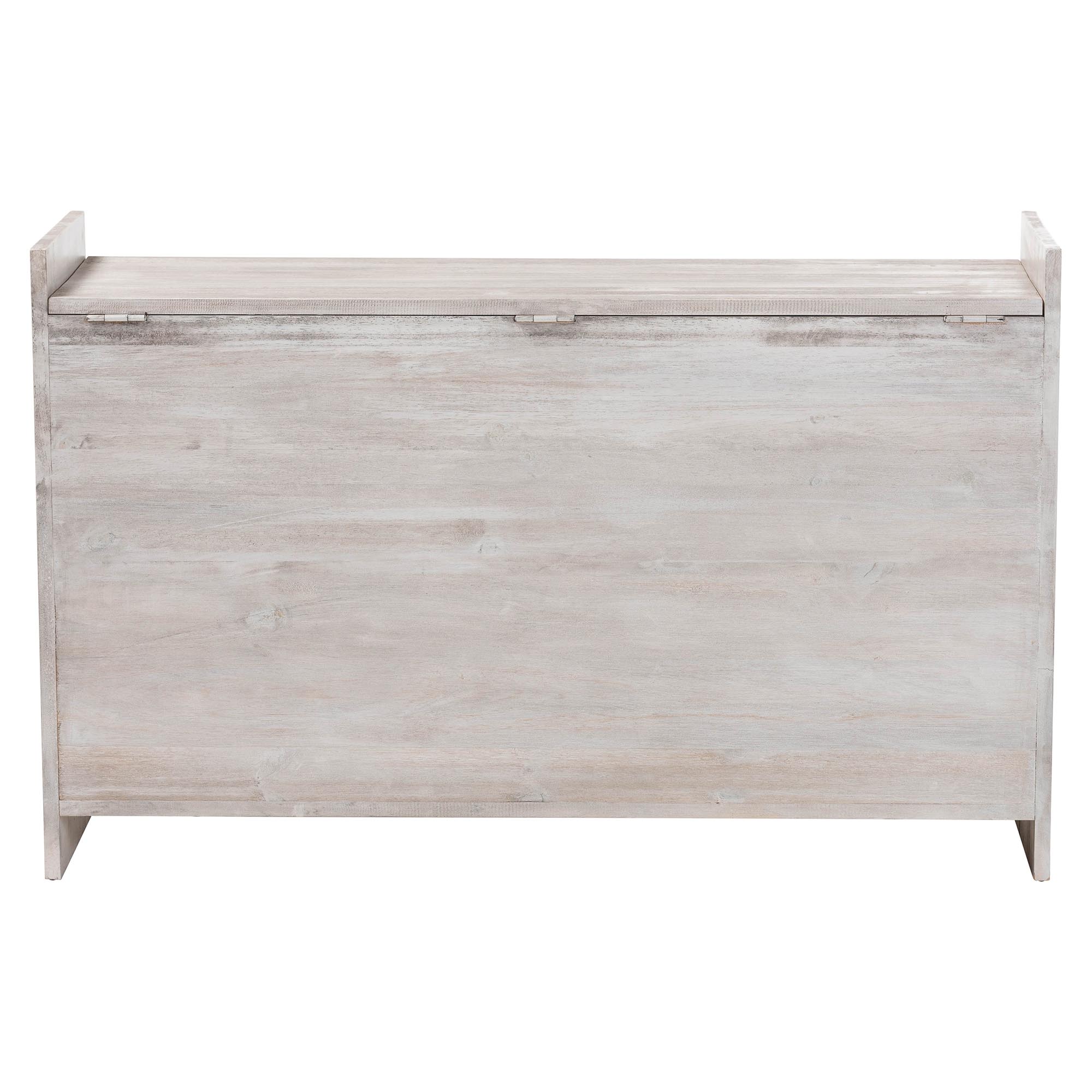 bali & pari Amado Modern Storage Chest, White Wash