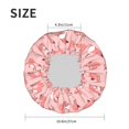 thumbnail image 4 of Kdxio Cute Pink Squirrel Print Shower Cap for Women,Elastic and Reusable,Double Waterproof Layers Bathing Hat, 4 of 6