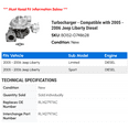 thumbnail image 2 of Turbocharger - Compatible with 2005 - 2006 Jeep Liberty Diesel, 2 of 2
