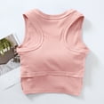 thumbnail image 7 of Uaswgudfs Womens U Back Sports Shaping Bras Padded High Neck Crop Workout Cotton Tank Tops, 7 of 7
