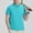 Sky Blue, variant on Afuyipoi Mens Solid Polo Shirts, Casual Outdoor Golf Shirts Business Tops for Summer Army Green