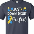 thumbnail image 4 of Inktastic Just Down Right Perfect Down Syndrome Awareness Ribbon T-Shirt, 4 of 5