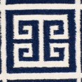 thumbnail image 2 of Safavieh Dhurries Navy Contemporary Rug - Runner 2'6" x 7', 2 of 4