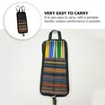 thumbnail image 4 of Toyvian Portable Drumstick Bag with Dual Compartments for Drumsticks and Mallets, Carrying Case, 4 of 5