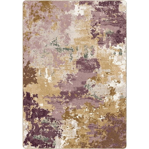 Milliken Residency Area Rug COLOR DRIFT Color Drift Purple Modern, 3' x 5'
