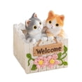 thumbnail image 2 of Maceta Gato Florero de Resina Maceta Decoración Animal Macetero Coleccionable Artesanía para Plantas Suculentas Flores Adecuado para Oficinas, 2 of 8