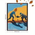 thumbnail image 3 of Vintage Baseball Action Canvas Wall Art 15.75x11.81 Inches, 3 of 8