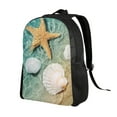 thumbnail image 2 of Fuzoiu Starfish And Seashell Print Laptop Backpack,Work Business Backpacks, Large Capacity Nurse Bag College Bookbag for School, Waterproof Casual Daypack for Travel, 2 of 8