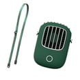 thumbnail image 3 of Ventilador de cuello Ventilador de refrigeración colgante eléctrico recargable USB Refrigerador de aire portátil ajustable, Verde Inevent HA004916-02B, 3 of 6