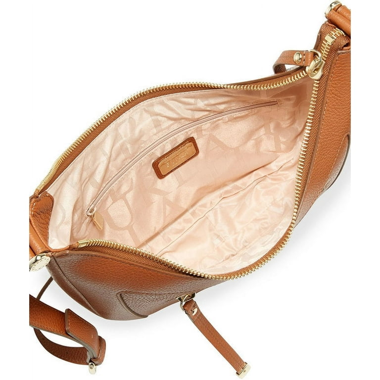 FURLA Ginevra Pebbled Leather Crossbody Bag (CUOIO (Brown)) 
