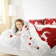 thumbnail image 5 of Homewish Wild Christmas Reindeer Bedding Comforter Set,Chic Xmas Tree Twin Comforter Sets,Red White Bedding Set For Girsl Boys,Ultra Soft Home Decor Reversible,2pcs, 5 of 9