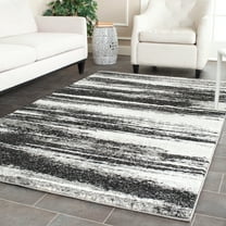 SAFAVIEH Retro Chantel Abstract Area Rug, Dark Grey/Light Grey, 8' x 10'