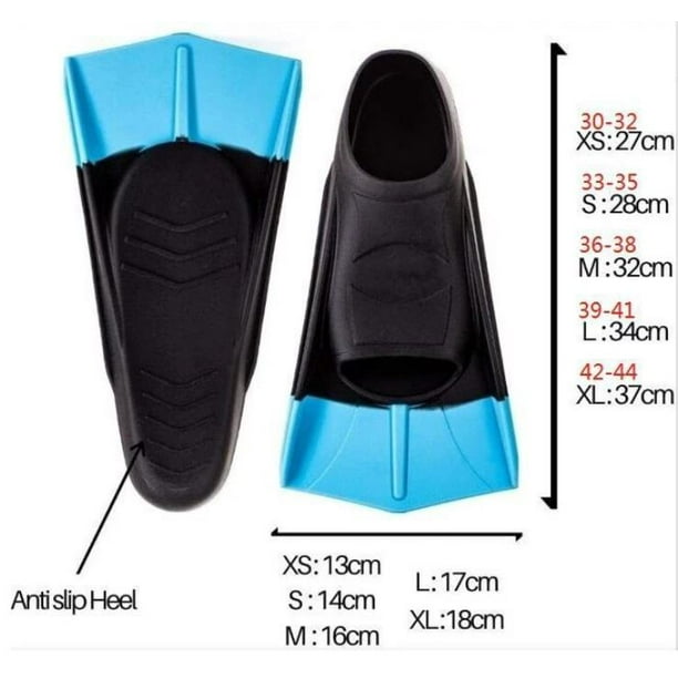 Palmes De Natation Mini Palmes Courtes De Natation Légères Palmes De Plongée Palmes De Plongée équipement D'entraînement Professionnel Pour Enfants Enfants (Color : Yellow