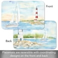 thumbnail image 5 of CounterArt "Lighthouse Scene" 4 Pack Reversible Flexible Plastic Tabletop Placemats, 5 of 8