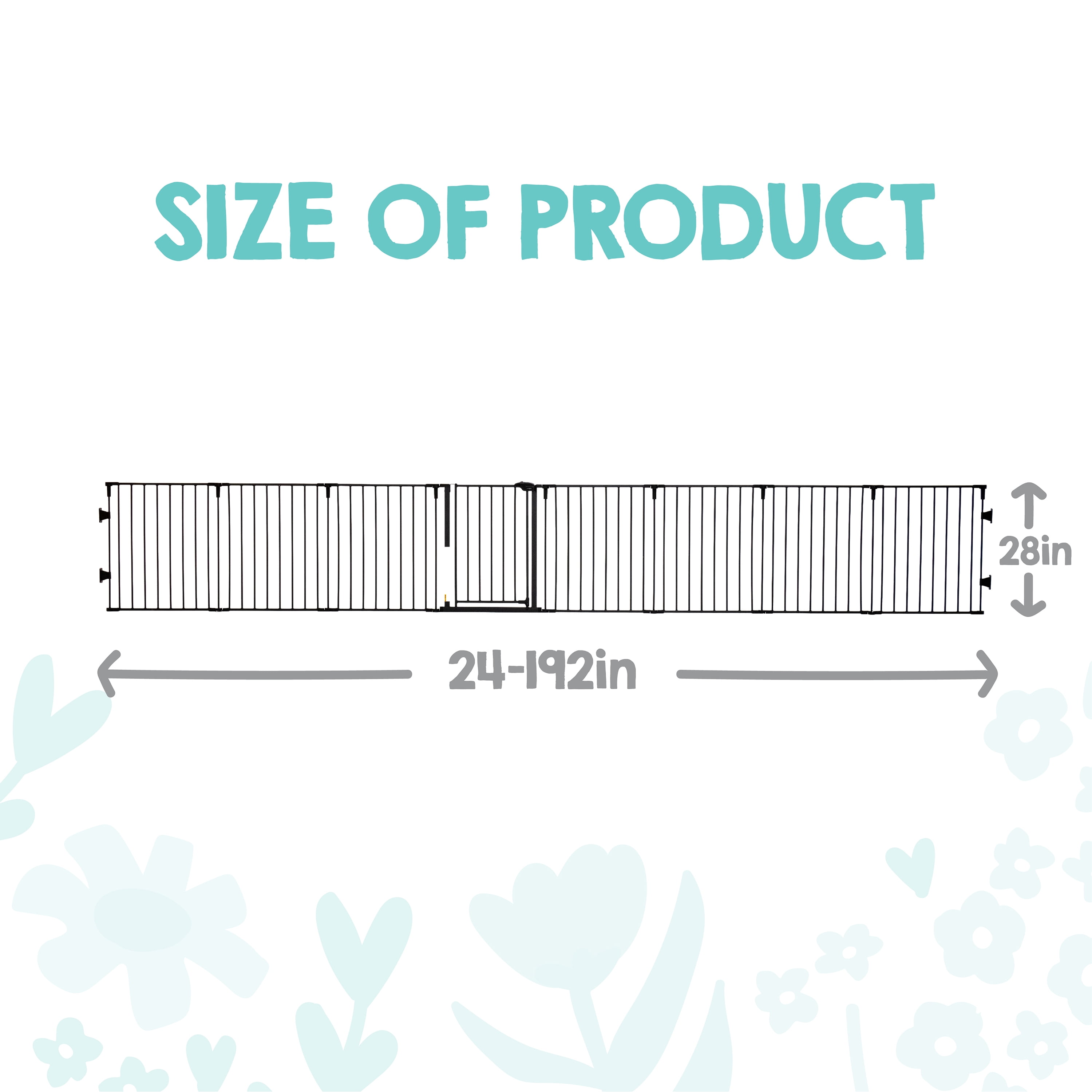 Regalo 194 Inch Super Wide Baby Gate and Play Yard with 8 Panels
