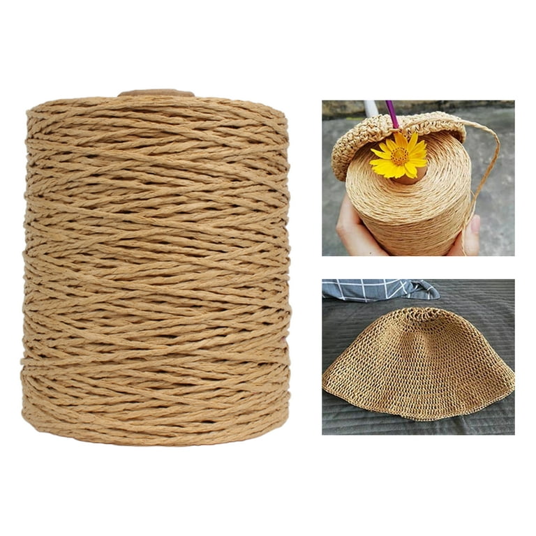 Raffia Paper Ribbon,Raffia Paper Ribbon Yarn Rope,Craft Packing Paper Twine for Gift Wrapping, Decoration Weaving Tag Hanging,Craft Packing Paper