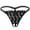 Black, variant on VONCOS Womens Lace Thongs 3 Pack No Show, Seamless Underwear Soft Stretch Low Rise Panties in Black Pink Red,Size Free Size