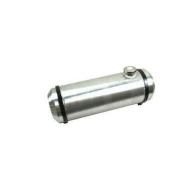 Réservoir de Carburant Rond en Aluminium Filé de 5 gal , Noir - 8 x 24 Po.
