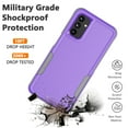 thumbnail image 6 of For Samsung Galaxy A14 5G Case, 2 in 1 PC Phone Case for Galaxy A14 5G 6.6" 2022 Case, Njjex Rubber & Rugged Shockproof Full Body Protection Case Cover - Purple, 6 of 6