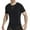 Black, variant on Wancir Men's Shapewear Tops Mesh Patchwork Short Sleeve Compression Muscle Shirt Slimming Body Shaper Undershirts