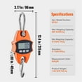 thumbnail image 6 of KFFKFF Electronic Hoist Scale, Capacity of 880 lbs/400 kg, Robust Industrial Grade Weighing Device with Cast Aluminum Enclosure & LCD Display, Compact Handheld Crane with Attachments for Agriculture, 6 of 9